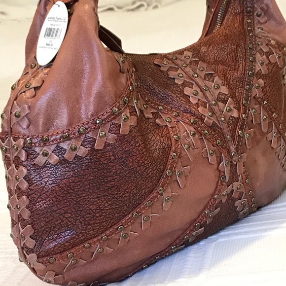 Isabella Fiore Hobo Bag, Leather, Rustic/Brown, - Picture 8 of 11